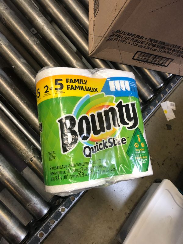 Photo 2 of Bounty Select-A-Size Paper Towels, White, 2 = 5 FAMILY ROLLS 
