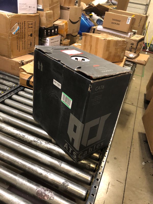 Photo 1 of CAT6 Plenum (CMP) Cable 1000FT | Network Analyzer Test Passed | 23AWG 4Pair, Solid 550MHz Network Cable 10Gigabit UTP -RED 