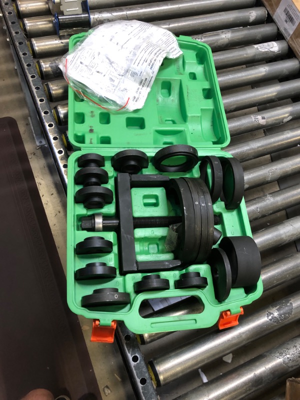 Photo 2 of Bzsunway Front & Rear Bearing Puller Kit Wheel Hub Puller & Bearing Remover & Installer Kit Wheel Hub Remover & Installer Replace OEM 27213 (21pcs)