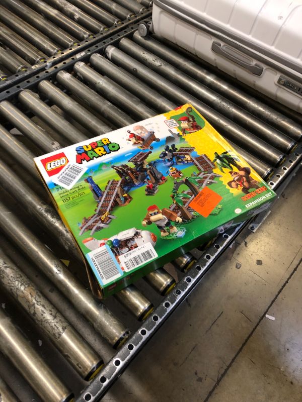 Photo 1 of LEGO Super Mario Diddy Kong's Mine Cart Ride Expansion Set 71425, Collectible Building Toy with Brick Built Funky Kong Figure, Super Mario Gift Set for Kids Ages 8-10 to Combine with a Starter Course