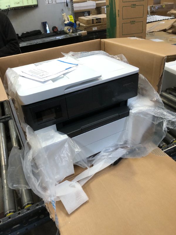 Photo 2 of HP OfficeJet Pro 7740 Wide Format All-in-One Color Printer with Wireless Printing, Works with Alexa (G5J38A), White/Black