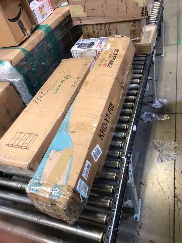 Photo 1 of VECELO Metal Platform Bed Frame Mattress Foundation with Headboard & Footboard / Firm Support & Easy Set up Structure, Full, Black Full Black