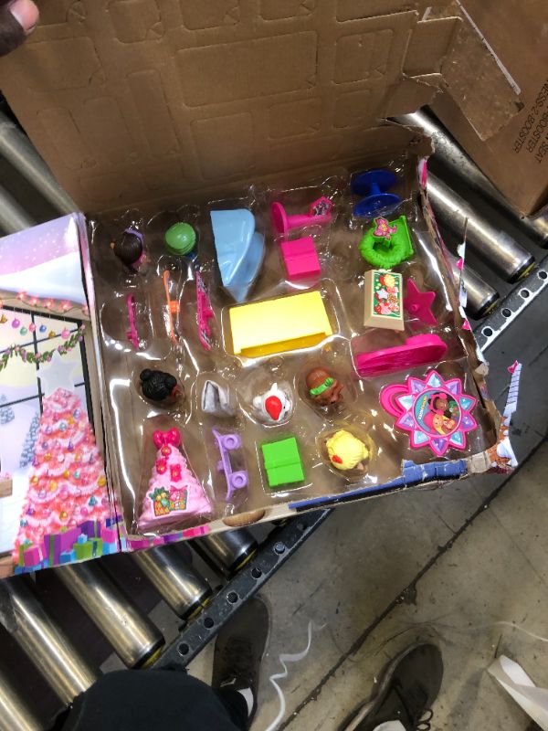 Photo 1 of Fisher-Price Little People Barbie Advent Calendar and Toddler Playset, 24 Christmas Figures and Play Pieces (Amazon Exclusive)