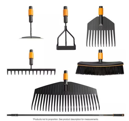 Photo 1 of 7-Piece Garden Tool Set Quikfit Lawn and Landscaping Attachments
