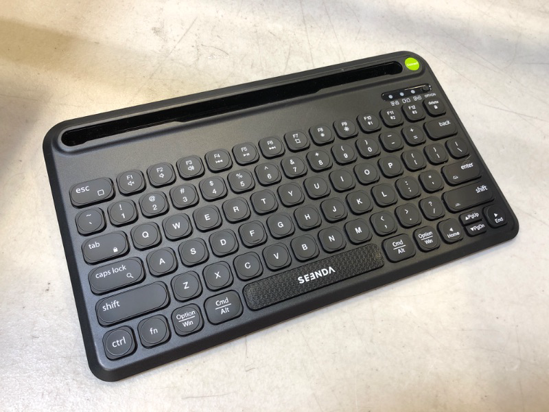 Photo 2 of seenda Backlit Multi-Device Bluetooth Keyboard for Tablet Phone Computer 