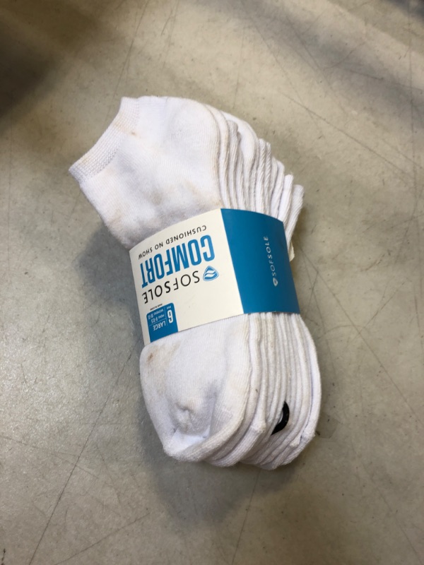 Photo 2 of 5 Pack Medium Performance No Show Sock White