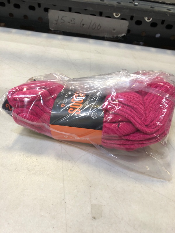 Photo 2 of 2pk SofSole Mens 10-12.5 Performance OTC Soccer Sock Pink