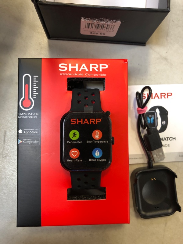 Photo 1 of Sharp Smart Watches for Men--Black 