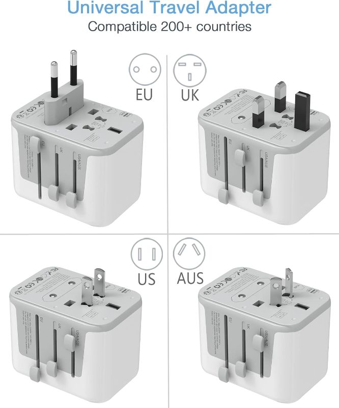 Photo 2 of Universal Travel Adapter, TESSAN International Plug Adapter, 5.6A 3 USB C 2 USB A Ports, All-in-one Travel Charger Outlet Converter for Europe UK EU AUS (Type C/G/A/I)
Visit the TESSAN Sto