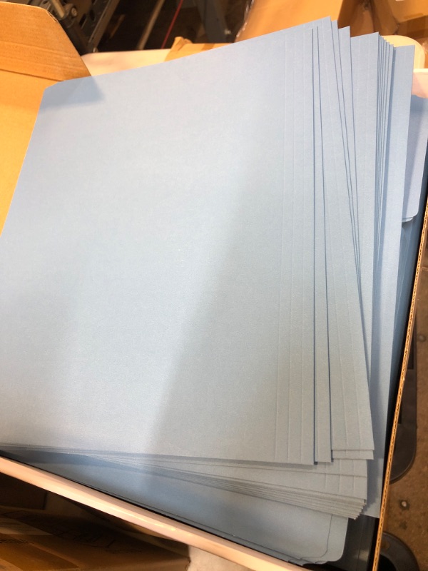 Photo 1 of Letter Size File Folders (Blue)