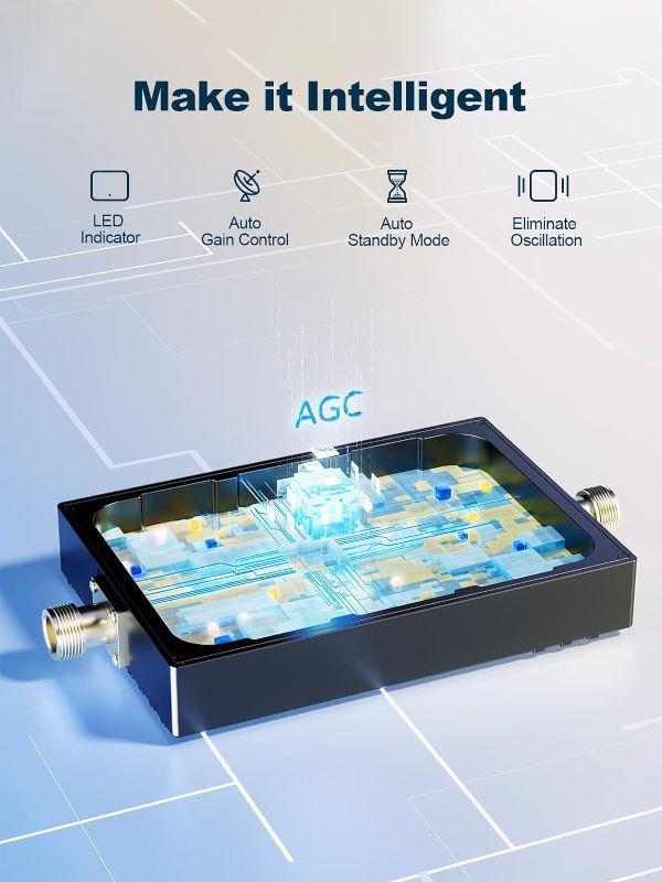 Photo 3 of ell Phone Signal Booster for All Carriers on Band 5/12/13/17 | Up to 4,500 Sq Ft | Boost 5G 4G& LTE Signal for Verizon, AT&T, T-Mobile & More | FCC Approved