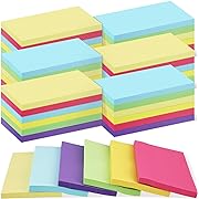 Photo 1 of Ctosree 18 Pcs Sticky Notes 3x5 Inches Bright Stickies Colorful Sticky Note Pads for College Home Office Supplies Teacher Notebook, 75 Sheets (Pastel)