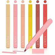 Photo 1 of EOOUT 6pcs Aesthetic Cute Highlighters with Assorted Colors, Bible Highlighters and Pens No Bleed, Soft Chisel Tip, Dry Fast, Easy to Hold for Journal Notes School Office