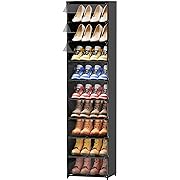 Photo 1 of 
FIDUCIAL HOME 9 Tiers Tall Narrow Shoe Storage Cabinet for Entryway 18 Pairs High Top Shoe Cubby Container Bin with Clear Lid?Fit Size 12*******Factory Sealed

