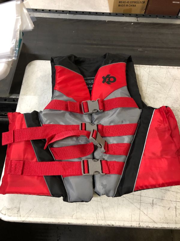 Photo 1 of ADULT LIFE JACKET RED/GREY/BLACK L/XL