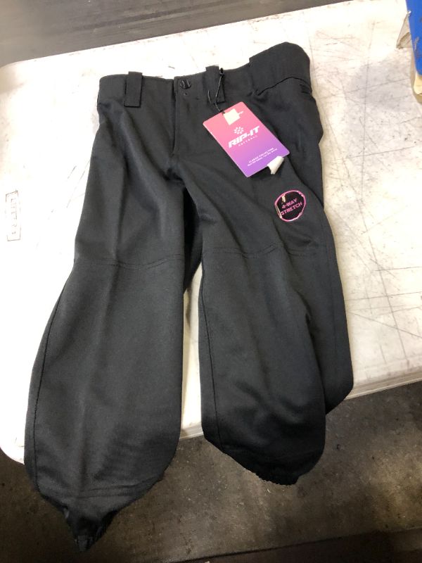 Photo 2 of RIP-IT | Women's 4-Way Stretch Softball Pants Padded Softball Pants for Female Athletes X-Large Black - MISSING BUTTON