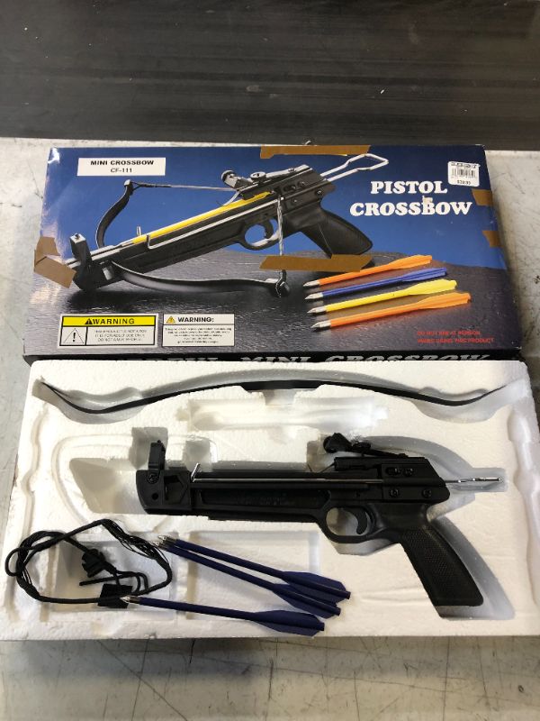 Photo 1 of Crossbow 50 lb. Mini Pistol Hand Held Gun Archery Hunting Cross Bow - MISSING ARROWS