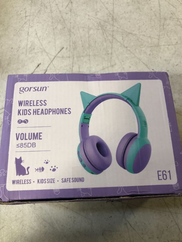 Photo 1 of gorsun Bluetooth Kids Headphones with 85dB Limited Volume, Children's Wireless Bluetooth Headphones, Foldable Bluetooth Stereo Over-Ear Kids headsets - Purple
