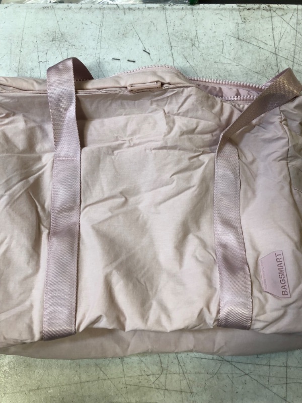 Photo 2 of BAGSMART Women Tote Bag Large Shoulder Bag Top Handle Handbag with Yoga Mat Buckle for Gym, Work, School
