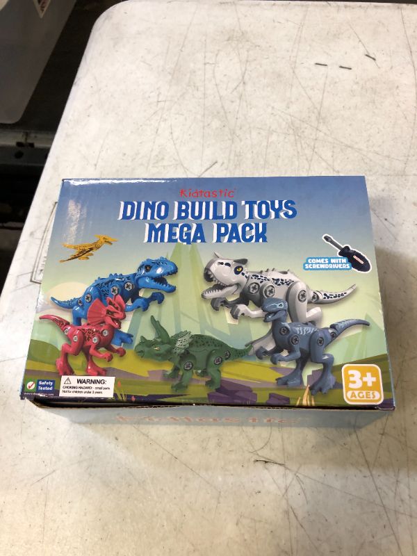 Photo 2 of Kidtastic Dinosaur Build Toy for Kids 3-5-Year-Olds, STEM Construction Toys for Boys and Girls, Take Apart and Building Playset, Educational Games for Toddlers, Pre-Schoolers
