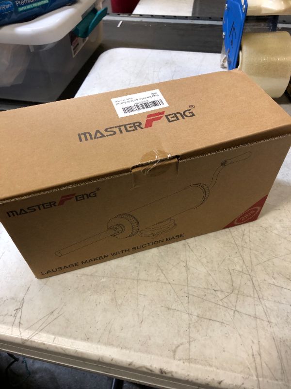 Photo 1 of 3LBS Sausage Stuffer - Aluminum Meat Sausage Maker with Suction Base Horizontal Kitchen Packed 4 Tubes for Homemade 3LBS Horizontal