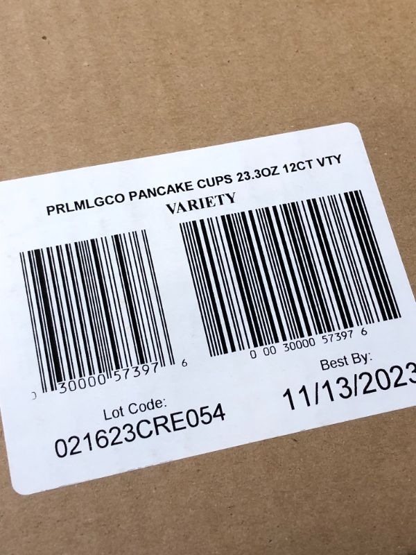 Photo 3 of Pearl Milling Company Pancake Cups, 2 Flavor Variety, 2.11 Oz, Pack of 12 Variety Pack Cups
EXP 11/13/2023