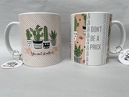 Photo 1 of American Atelier Cactus Coffee Mug Set, 3.6x2.5x4, Multi
