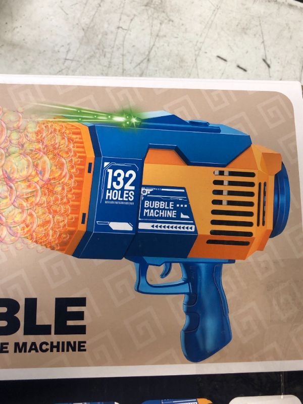 Photo 1 of 132 HOLES BUBBLE MACHINE GUN ORANGE