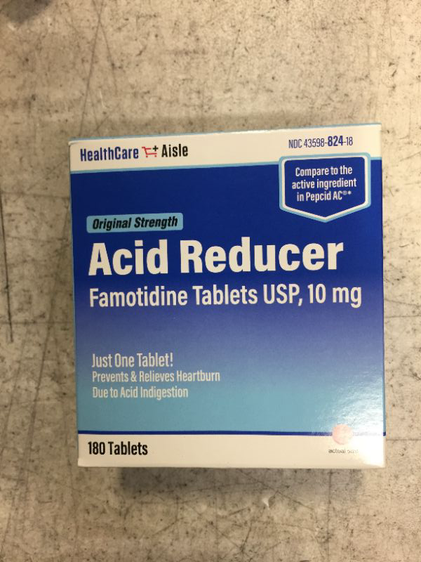 Photo 2 of HealthCareAisle Famotidine 10 mg – 180 Tablets – Original Strength Acid Reducer – Prevents and Relieves Heartburn Due to Acid Indigestion Original Strength 180 Count (Pack of 1)