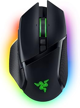 Photo 1 of Razer Basilisk V3 Pro Customizable Wireless Gaming Mouse: Fast Optical Switches Gen-3 - HyperScroll Tilt Wheel - Chroma RGB - 11 Programmable Buttons - Focus Pro 30K Sensor - Classic Black
