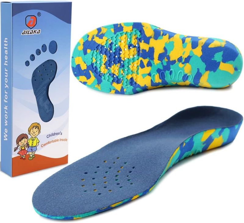 Photo 1 of Ailaka Kids Orthotic Cushioning Arch Support Shoe Insoles, Children EVA Foam Inserts for Flat Feet, Plantar Fasciitis 2.5-5.5
