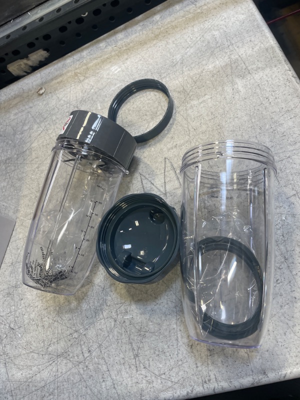 Photo 1 of 7 Pieces nutribullet Blender Cups & Blade Replacement Set 32oz Huge Cup with 1 Flip-Top To-Go Lid and 1 Lid Ring & Premium Extractor Blade with Compatible with NutriBullet 600w/900w Blender
