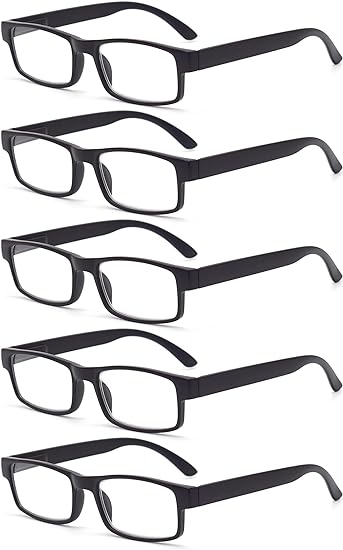 Photo 1 of Autojouls Reading Glasses for Men Women, Very Light Spring Hinge Readers Clear Lens, Computer Eyelgasses
