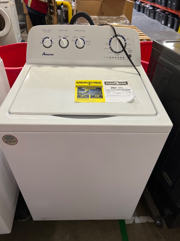 Photo 2 of Amana 3.8-cu ft High Efficiency Agitator Top-Load Washer (White)
Item #5300650 |
Model #NTW4519JW