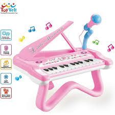 Photo 1 of ToyVelt Toy Piano for Toddler Girls – Cute Piano for Kids with Built-in Microphone & Music Modes - Best Birthday Gifts for 3 4 5 Year Old Girls – Educational Keyboard Musical Instrument Toys
