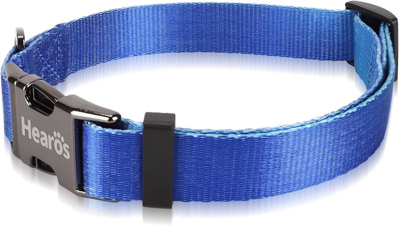 Photo 1 of 
Hearos Dog Collar Ombre Color,Soft Buckle Comfortable Nylon Adjustable Pet Collars for Large,Medium,Small Puppy Dogs (Blue, Small)Hearos Dog Collar Ombre Color,Soft Buckle Comfortable Nylon Adjustable Pet Collars SMALL