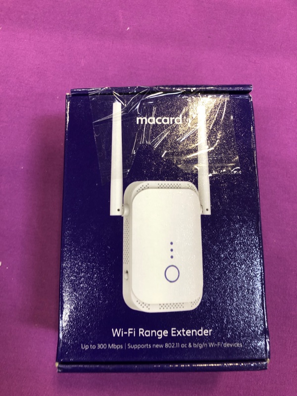 Photo 1 of Macard WiFi Extender Booster - 2023 Release Up To 74% Faster - Broader Coverage Than Ever, Signal Booster for Home - with Ethernet Port, Made for USA