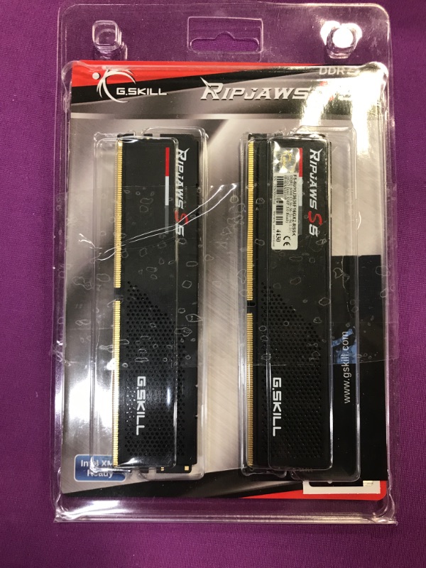 Photo 2 of G. SKILL Ripjaws S5 Series 32GB (2 X 16GB) 288-Pin PC RAM DDR5 6000 (PC5 48000) Desktop Memory Model F5-6000J3636F16GX2-RS5K
