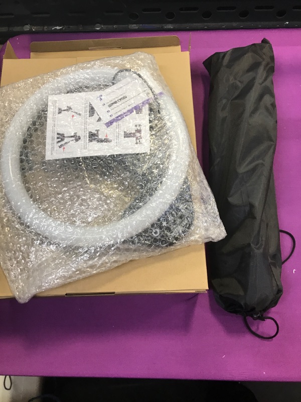 Photo 1 of Sensyne 10'' Ring Light with 50'' Extendable Tripod Stand, LED Circle Lights with Phone Holder for Live Stream/Makeup/YouTube Video/TikTok, Compatible with All Phones 10 inches Nature