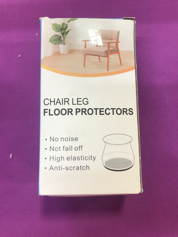 Photo 2 of [Together Save 10%] 32 Pcs Large & 32 Pcs Small Transparent Chair Leg Protectors for Hardwood Floors