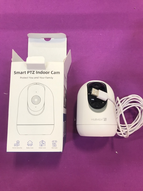 Photo 2 of Indoor Security Camera 2K, Pet Camera with Phone App, WiFi Cameras for Home Security Camera for Dog/ Baby Monitor/Elder Pan Tilt, 2.4G, 24/7, 2-Way Talk, Human Detection, Motion Tracking, SD&Cloud