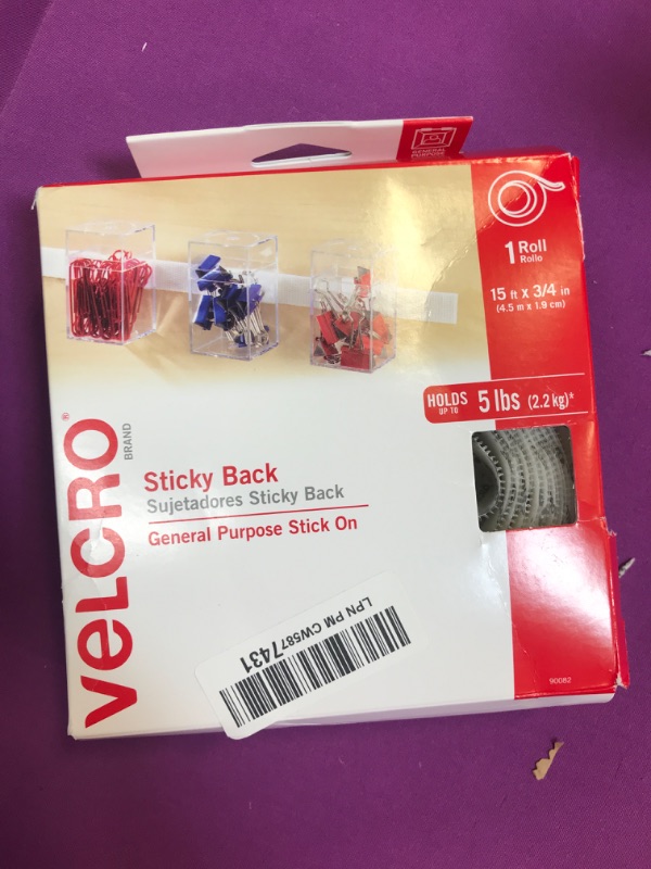 Photo 2 of Velcro Brand Hook and Loop Fastener 180 in. L 1 pk