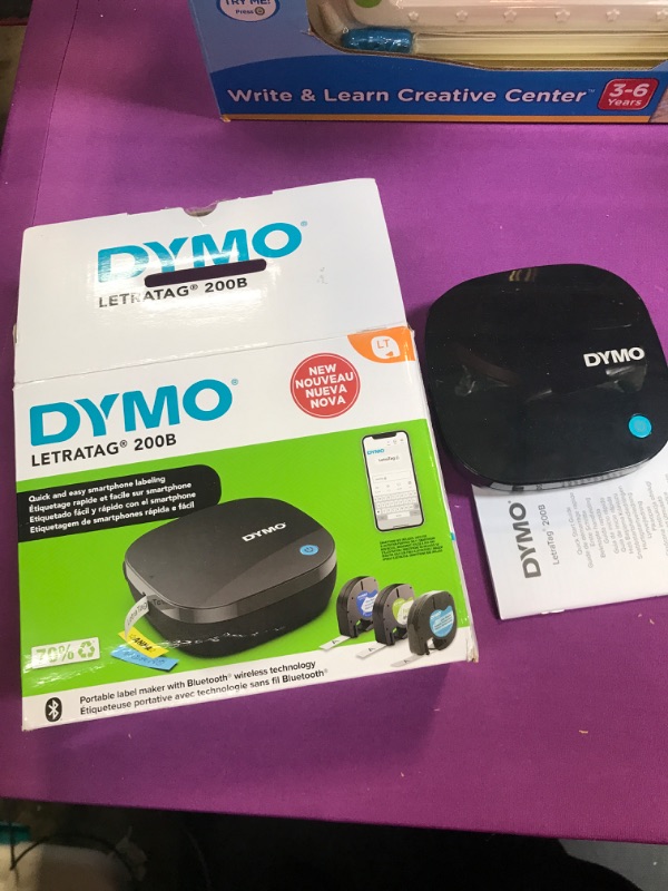 Photo 2 of DYMO LetraTag 200B Bluetooth Label Maker, Compact Label Printer, Connects Through Bluetooth Wireless Technology to iOS and Android