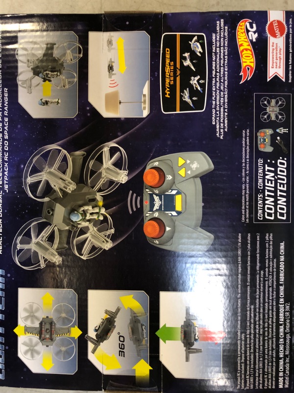 Photo 2 of Hot Wheels Rc Space Ranger Jetpack & Buzz Lightyear Figure, Remote-Control Flying Ship From Disney and Pixar Movie Lightyear
