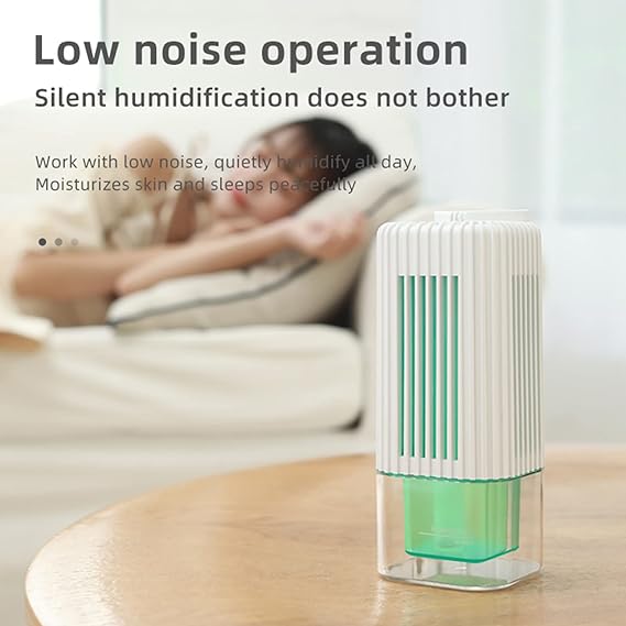 Photo 1 of Portable Humidifiers for Bedroom Small Humidifier 260ml Cool Mist Humidifiers for Baby Pull Ring Sensor Switch Macaron Color Ambient Lighting Timed Power Outage Office Desk Travel(Green)