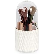 Photo 1 of CiCiKiea Makeup Brush Holder, Makeup Organizer Cup with 3 Compartments, Makeup Brushes Pencil Holder for Cosmetics, Vanity Decor, Desk Storage Container, Bathroom Countertops Clear*******Factory Sealed
