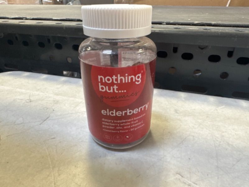 Photo 2 of Exp date 12/2023--* Elderberry Gummies, Sambucus - Natural Black Elderberry with Zinc and Vitamin C for Adults and Kids, Supplement and Vegan, 60 Elderberry Immune Support Gummies