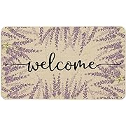 Photo 1 of Artoid Mode Lavender Spring Welcome Doormat, Summer Home Decor Low-Profile Switch Rug Door Mat Floor Mat for Indoor Outdoor 17x29 Inch