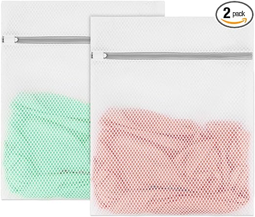 Photo 1 of 2 Pack Mesh Laundry Bags, XX-Large Durable Washing Machine Wash Bags, Reusable Lingerie Laundry Mesh Wash Bags for Delicates Blouse, Bra, Bath Towel, Lingerie, Baby Clothes, Travel Organization Bag