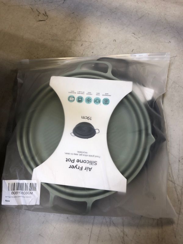 Photo 2 of 3-Pack Air Fryer Silicone Liners, Unique Neutral Colours, Bowls For 3QT to 5QT